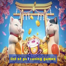 list of ps1 racing games