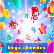 bingo alimentos para imprimir