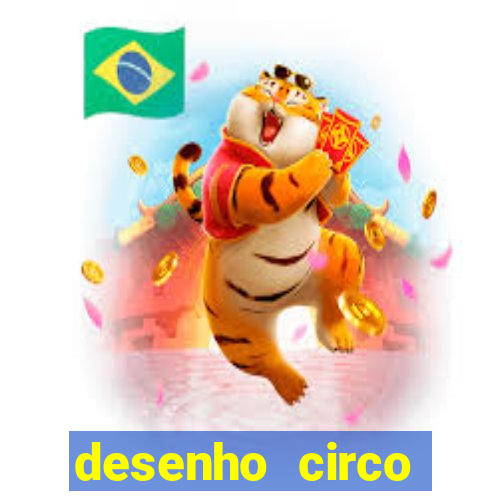 desenho circo digital para colorir